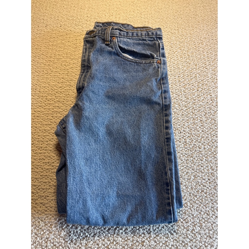 Levis 550 Relaxed Fit Tapered Leg Jeans Medium Wash 35x32 Vintage Canada Mens